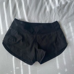 Lululemon Speed Up Black Shorts